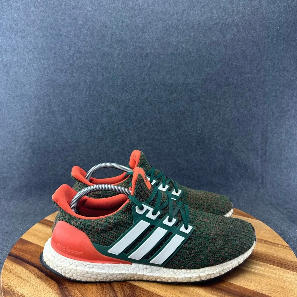 Adidas Ultra Boost 4.0 University of Miami Hurricanes UM Orange EE3702 Sz 10.5